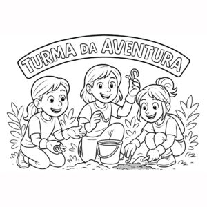 Livro de colorir da Turma da Aventura